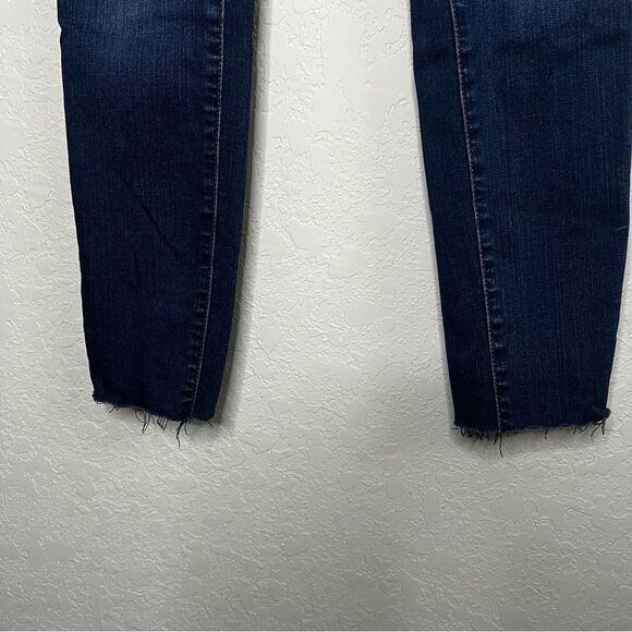 Madewell 9" High-Rise Roadtripper Jeans Waterford Wash Raw-Hem Size 25 - Picture 7 of 7